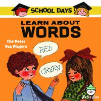 Artwork for School Days - Learn About Words by Peter Pan Players and Orchestra