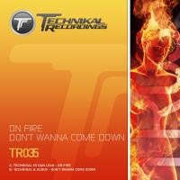 Artwork for On Fire / Don't Wanna Come Down by Technikal