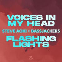Artwork for Voices In My Head / Flashing Lights by Steve Aoki
