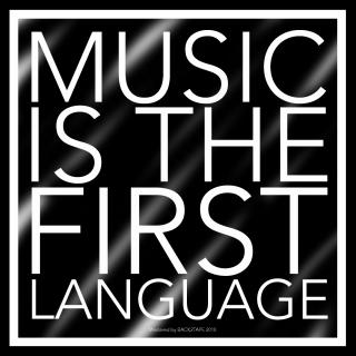 Artwork for Music is the first language (Back2tape ReWork)