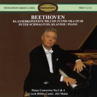 Artwork for Beethoven: Piano Concertos Nos. 2 & 4 by Peter Schmalfuss